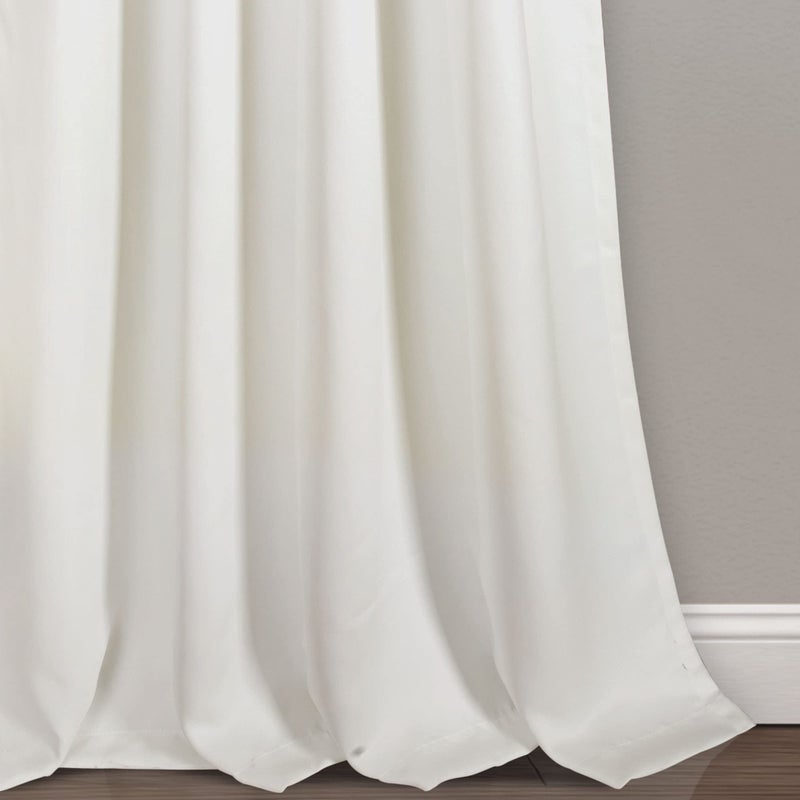 Lush Decor Weeping Flower Light Filtering Window Curtain Panels, Pair, 52"W x 95"L + 2" Header, Blue & Gray - Charming Modern Floral Curtains for Living Room, Dining Room, & Bedroom - Image 5